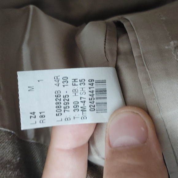 Size 44 r wool and silk sports coat - Picture 4 of 7